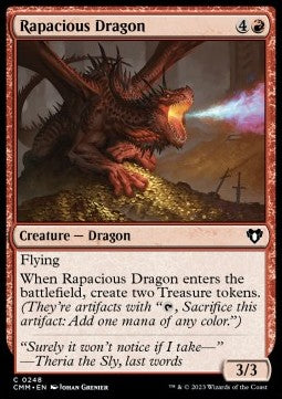 Rapacious Dragon - Commander Masters (Common) [CMM-248]