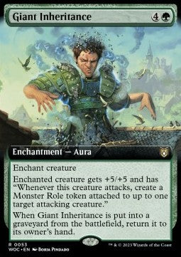 Giant Inheritance - Commander: Wilds of Eldraine: Extras (Rare) [XWOC-53]
