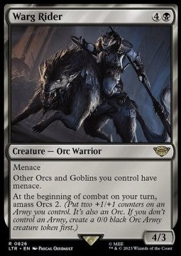 Warg Rider (V.1) - The Lord of the Rings: Tales of Middle-earth Holiday Release (Rare) [LTRH-826]