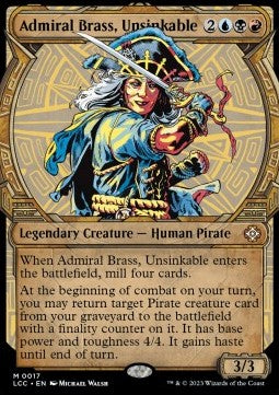Admiral Brass, Unsinkable (V.1) - Commander: The Lost Caverns of Ixalan: Extras (Mythic) [XLCC-17]