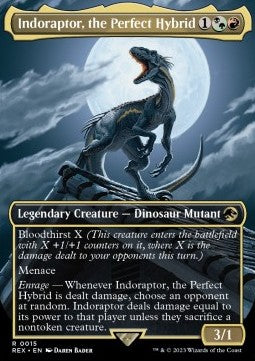 Indoraptor, the Perfect Hybrid (V.1) - Universes Beyond: Jurassic World Collection (Rare) [REX-15]