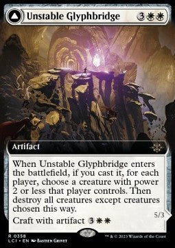 Unstable Glyphbridge // Sandswirl Wanderglyph - The Lost Caverns of Ixalan: Extras (Rare) [XLCI-358]
