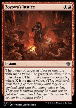 Zoyowa's Justice - The Lost Caverns of Ixalan (Uncommon) [LCI-173]