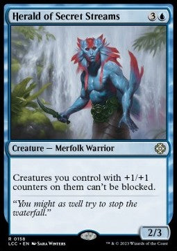 Herald of Secret Streams - Commander: The Lost Caverns of Ixalan (Rare) [LCC-158]
