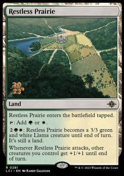 Restless Prairie (V.1) - The Lost Caverns of Ixalan: Promos (Rare) [PLCI-281]