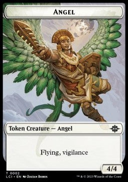 Angel Token (White 4/4 Vigilance) - The Lost Caverns of Ixalan: Tokens (Token) [TLCI-T02]