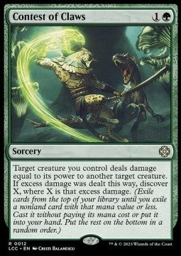 Contest of Claws - Commander: The Lost Caverns of Ixalan (Rare) [LCC-12]