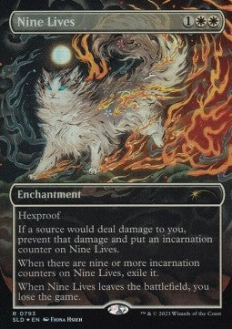 Nine Lives - Secret Lair Commander Deck: Raining Cats and Dogs (Rare) [SLDRCD-793]
