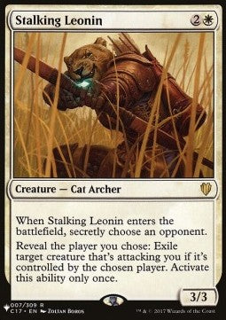 Stalking Leonin - Secret Lair Commander Deck: Raining Cats and Dogs (Rare) [SLDRCD-7]