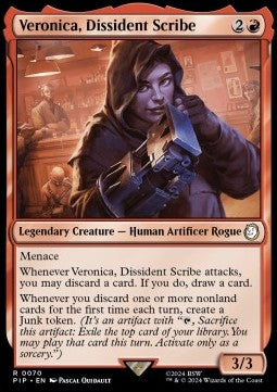 Veronica, Dissident Scribe - Universes Beyond: Fallout (Rare) [PIP-70]