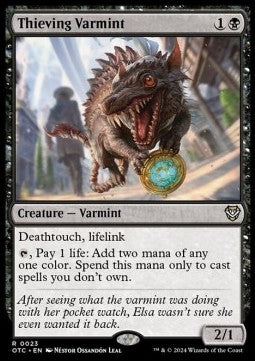 Thieving Varmint - Commander: Outlaws of Thunder Junction (Rare) [OTC-23]