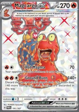 Magcargo ex - Twilight Masquerade (Ultra Rare) [TWM-191]