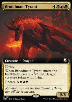 Broodmate Tyrant (V.1) - Commander: Modern Horizons 3: Extras (Rare) [XM3C-71]