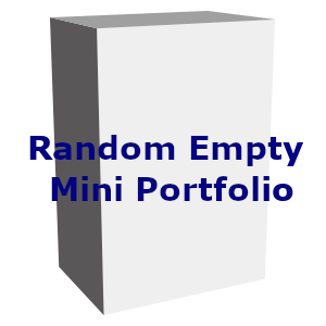 Random Empty Mini Portfolio - Pokémon Products