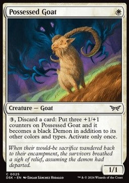 Possessed Goat - Duskmourn: House of Horror (Common) [DSK-25]