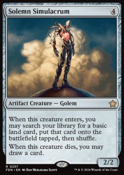 Solemn Simulacrum - Magic: The Gathering Foundations (Rare) [FDN-257]