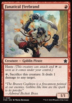 Fanatical Firebrand - Magic: The Gathering Foundations (Common) [FDN-195]