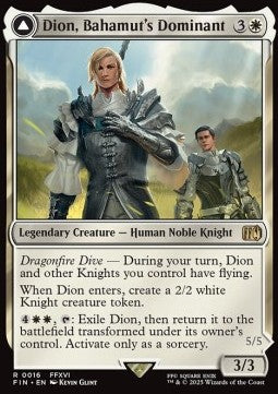 Dion, Bahamut's Dominant // Bahamut, Warden of Light - Magic: The Gathering - FINAL FANTASY (Rare) [FIN-16]