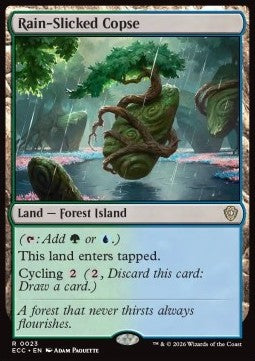 Rain-Slicked Copse - Commander: Lorwyn Eclipsed (Rare) [ECC-23]