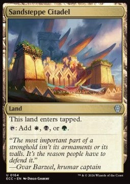 Sandsteppe Citadel - Commander: Lorwyn Eclipsed (Uncommon) [ECC-164]