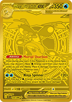 Mega Greninja ex - Chaos Rising (Secret Rare) [CRI-122]