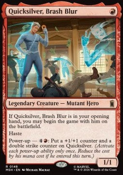 Quicksilver, Brash Blur - Marvel Super Heroes (Rare) [MHS-148]