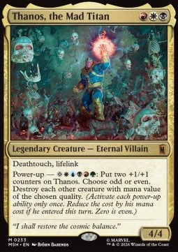 Thanos, the Mad Titan - Marvel Super Heroes (Mythic) [MSH-233]