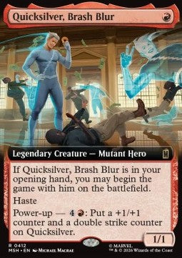 Quicksilver, Brash Blur - Marvel Super Heroes: Extras (Rare) [XMSH-412]