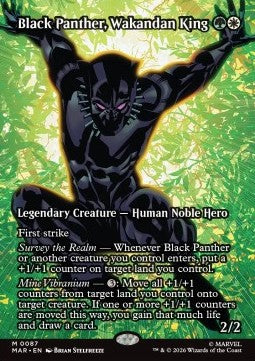 Black Panther, Wakandan King - Marvel Source Material Cards (Mythic) [MAR-87]