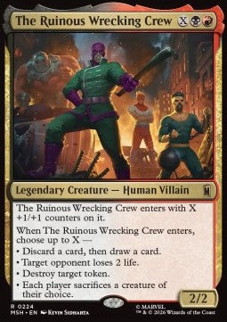 The Ruinous Wrecking Crew - Marvel Super Heroes (Rare) [MSH-224]
