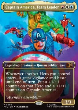 Captain America, Team Leader - Commander: Marvel Super Heroes (Mythic) [MSC-5]