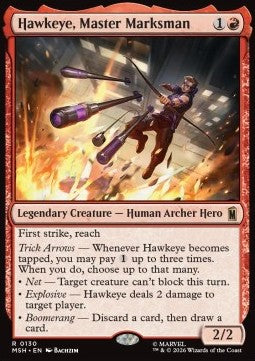 Hawkeye, Master Marksman - Marvel Super Heroes (Rare) [MHS-130]