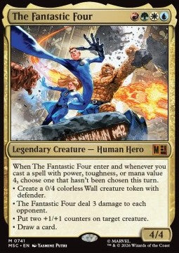 The Fantastic Four - Commander: Marvel Super Heroes: Extras (Mythic) [XMSC-741]