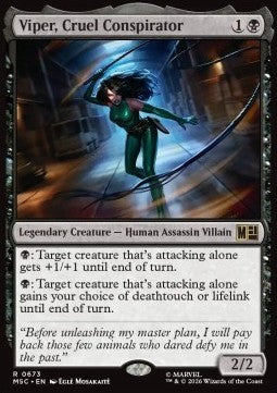 Viper, Cruel Conspirator - Commander: Marvel Super Heroes: Extras (Rare) [XMSC-673]