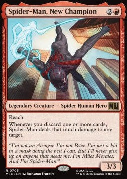 Spider-Man, New Champion - Commander: Marvel Super Heroes: Extras (Rare) [XMSC-705]