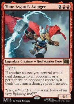 Thor, Asgard's Avenger - Commander: Marvel Super Heroes: Extras (Rare) [XMSC-756]