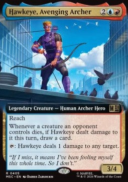 Hawkeye, Avenging Archer - Commander: Marvel Super Heroes: Extras (Rare) [XMSC-405]