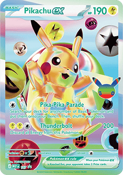 Pikachu ex - MEP Black Star Promos (Promo) [MEP-107]