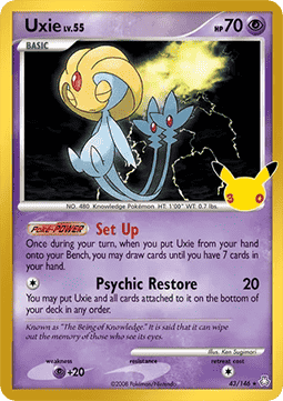 Uxie Lv.55 - 30th Celebration (Rare) [30C-LA 43]