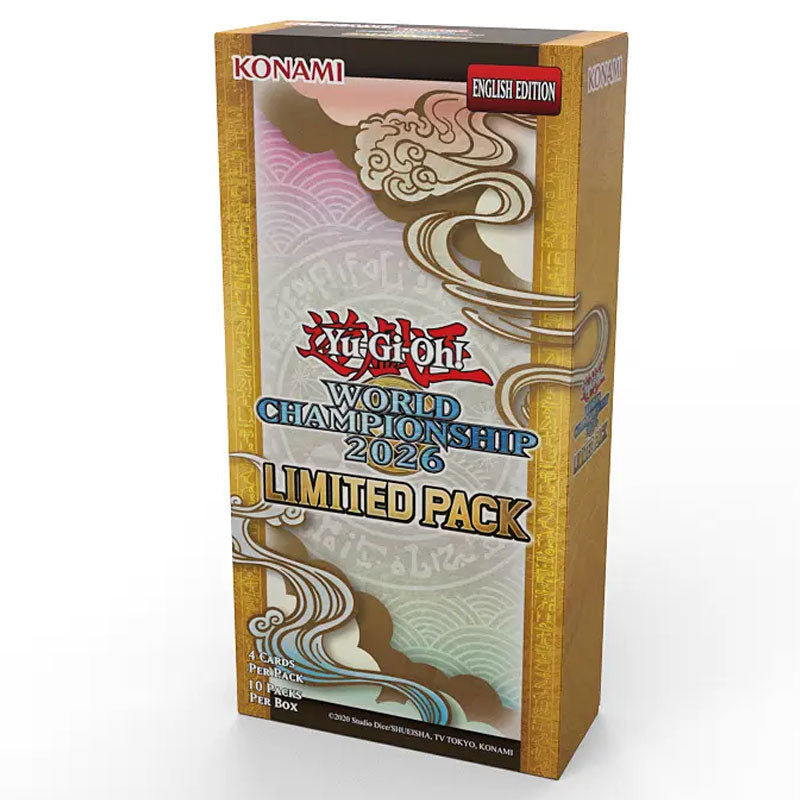 Yu-Gi-Oh! Limited Pack World Championship 2026 booster display